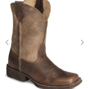 Ariat Childrens Earth Brown Rambler Western Boots